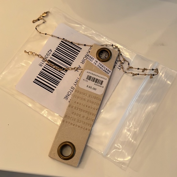 NWT Anthropologie black stone necklace - Picture 11 of 12